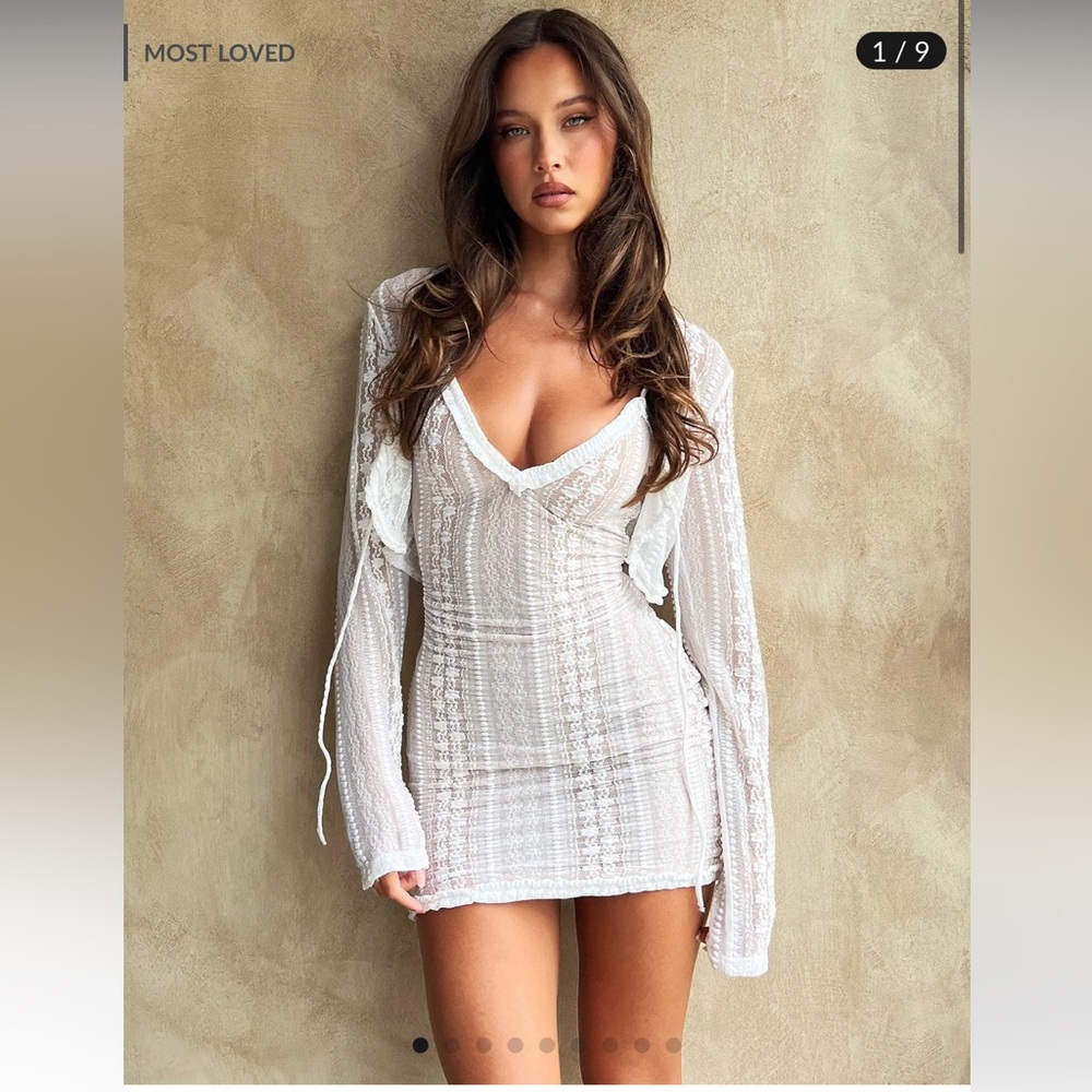 Tiger mist two piece set (dress and cardigan sold together)